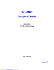 TwinMOS Octopus G Series User Manual
