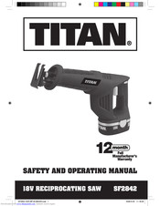 Titan SF2842 Safety And Operating Manual