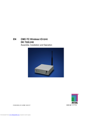 rittal DK 7320.240 Assembly, Installation And Operation Instructions
