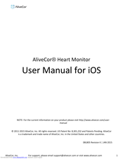 AliveCor Heart Monitor User Manual