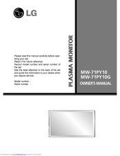 LG MW 71PY10 Owner's Manual