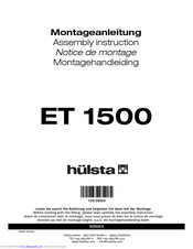Hulsta ET 1500 Assembly Instruction Manual