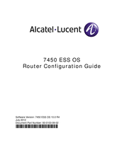 Alcatel-Lucent 7450 ESS Series Configuration Manual