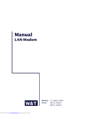 W&T Electronics 58610 Manual