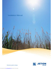 Jetion solar JTxxxPCe series Installation Manual