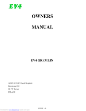 EV4 GREMLIN Owner's Manual