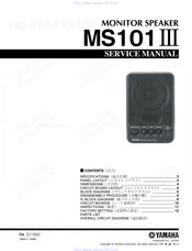 Yamaha MS101III Service Manual