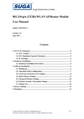SUGA SWP23MA-3 User Manual