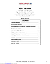 Wohler MON1-T/7W-HR User Manual
