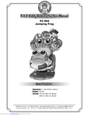 F.Y.C KIDDY RIDE Jumping Frog FC-094 Instruction Manual