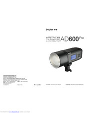Godox Witstro AD600Pro Instruction Manual