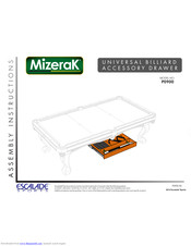 ESCALADE Mizerak P0900 Assembly Instruction Manual