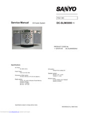 Sanyo DC-SLIM3000 Service Manual