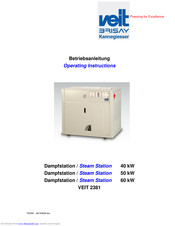Veit 2381 Steam Station 40 kW Operating Instructions Manual