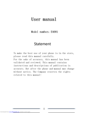 Medion E4001 User Manual