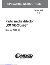 Conrad RM 100-2 Uni-S Operating Instructions Manual