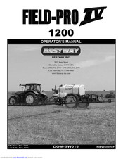 Bestway Field-Pro IV 1200 Operator's Manual