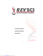 Revolutionary Science Saniclave 200 Instruction Manual