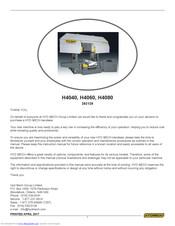 Hyd-Mech H4080 Manual