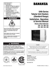 Bananza UHAT175 Installation, Operation & Service Manual