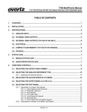 evertz 7751TG2-CF-HD Manual