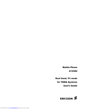 Ericsson A1228d User Manual
