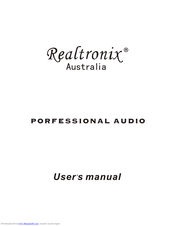 Realtronix M 215B User Manual