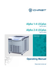 Christ Alpha 2-4 LSCplus Operating Manual