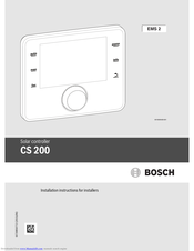 Bosch CS 200 Installation Instructions For Installers
