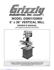 Grizzly G0801 Owner's Manual