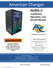 American Changer Corp. AC401-2 Installation, Operation And Service Manual