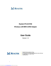 Realtek RTL8187SE User Manual
