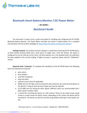 Thornwave Labs BT-DCPM Quick Start Manual