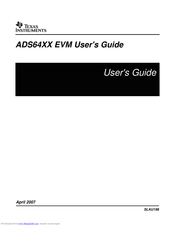 Texas Instruments ADS64XX EVM User Manual