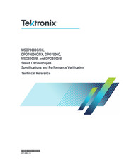 Tektronix MSO70000DX Technical Reference