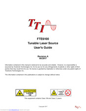 TTI FTE-6100-DWDM User Manual