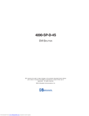 Broadata 4890-SP-D-4S User Manual