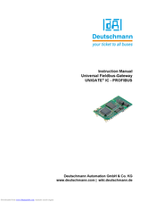 DEUTSCHMANN AUTOMATION UNIGATE IC-CANopen4 C4X Instruction Manual