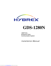 HYBREX GDS-1280N Installation Manual