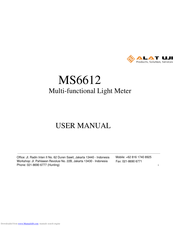 Alat Uji MS6612 User Manual