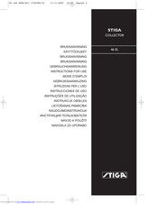 Stiga COLLECTOR 46 EL Instructions For Use Manual