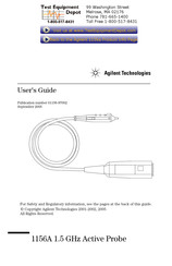 Agilent Technologies 1156A User Manual
