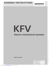 Siegenia KFV GENIUS 2.1 PANIC Assembly Instructions Manual