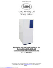 MHG Heating HTP 225 Installation And Operating Manual