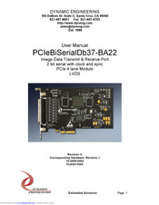 Dynamic Engineering PCIeBiSerialDb37-BA22 User Manual