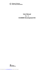 Texas Instruments CC400DK User Manual