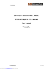 GlobespanVirata ISL38001U User Manual