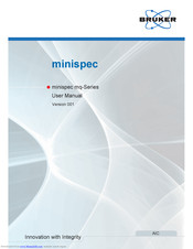 Bruker BioSpin minispec mq10 User Manual