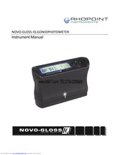 Rhopoint NOVO-GLOSS IQ Instrument Manual