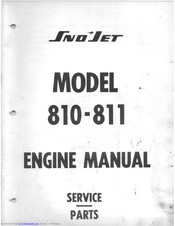 Sno Jet 811 1971 Service And Parts Manual